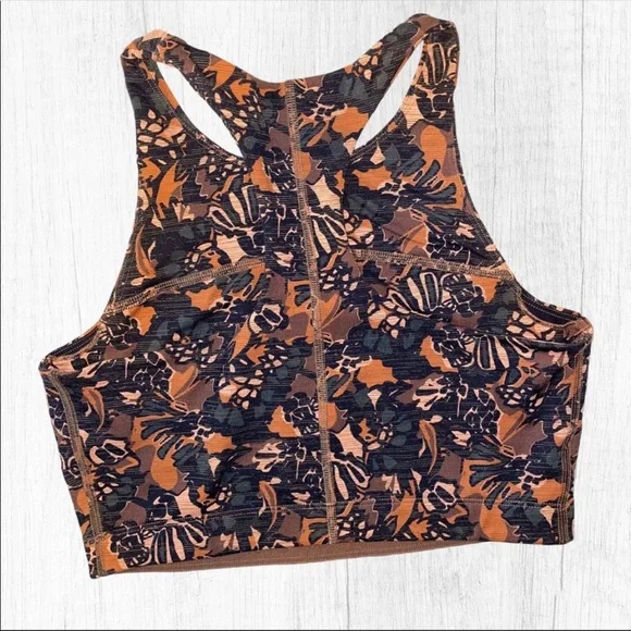 Outdoor Voices Sierra Abstract Floral Sports Bra Crop Top - Picture 5 of 5